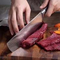 Couteau utilitaire professionnel en acier de 5.5 pouces 4CR13 Chefs de cuisine tranchants pour éplucher les légumes et les fruits avec manche en bois Pakka