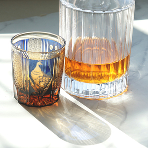 Taza de whisky de vidrio Edo Kiriko de 8,5 oz, diseño antiguo de estilo japonés único con plástico PP para caja de regalo incluida - Product Image 3