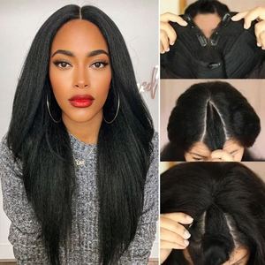 Peluca de Cabello Humano con Ondas Corporales en Forma de V, 30 32 Pulgadas, Sin Costuras, Sin Dejar Espacios, Sin Pegamento, Pelucas con Parte Delgada para Mujer, Extensiones de Cabello con Clip - Product Image 5