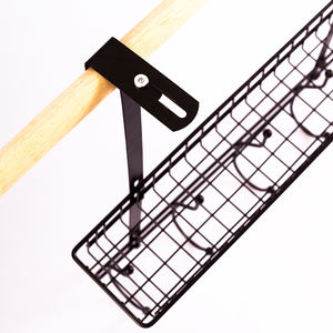 <strong>Over</strong> <strong>Door</strong> Adjustable 2-tier Hook Rack Shelf/ Kitchen Bathroom <strong>Shower</strong> <strong>Caddy</strong> Hanging 10 Hooks Wire Basket - Product Image 3