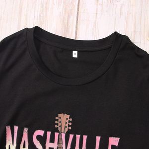 <span class=keywords><strong>T</strong></span>-<span class=keywords><strong>Shirt</strong></span> Nashville <span class=keywords><strong>Femme</strong></span> Ample <span class=keywords><strong>Vintage</strong></span> Léopard Guitare <span class=keywords><strong>Rock</strong></span> Band Country Motif Jersey Casual XL Chemises pour l'é<span class=keywords><strong>t</strong></span>é - Product Image 3