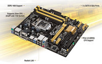 Carte mère pour ordinateur de bureau ASUS B85M-G/E/G PLUS, 4e génération I7 I5 I3 LGA1150, mémoire DDR3, double canal, disque dur SATA