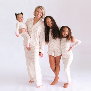 Pijamas Familiares con Certificación BSCI OEKO TEX, Ropa de Dormir de Algodón con Estampado de Lunares para Mamá, Bebés, Niñas y Niños, Conjuntos Casuales - Product Image 1