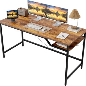 Movable <b>computer</b> <b>desk</b> with casters, suitable for home and small apartments, stylish modern minimalist writing <b>desk</b> - Product Image 3