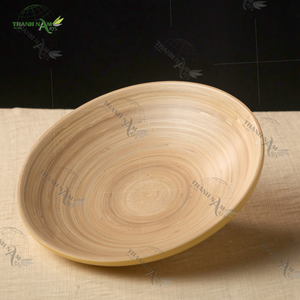 Plato de comida de madera de bambú-Ideal para servir frutas, comida o como pieza decorativa en restaurantes y hoteles - Product Image 5