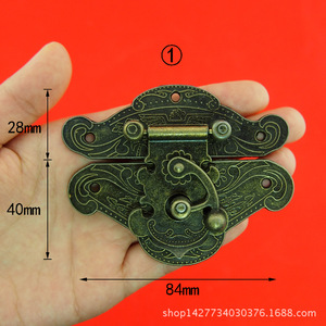 Wooden Box Buckle Panel 84mm X 40mm Locking Clasp For Jewelry Gift Box Hardware Accessory Traditional Style - Product Image 1
