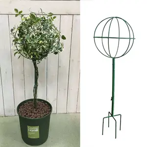 Treillis de jardin en fer Support de plante en métal Piquet fleur bâtons d'escalade coeur forme ronde treillis de jardin pour plantes grimpantes en métal