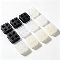 Bouchon d'étanchéité en silicone double rangée personnalisé avec service de découpe, certifié ROHS, pour connecteur de faisceau de câblage automobile