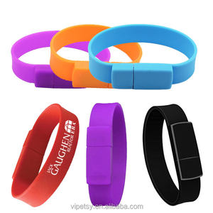 Bán buôn sáng tạo mát Silicone sinh viên dây đeo cổ tay với USB 2.0 giao diện sàng lọc Logo món quà mát mẻ cho trường giá thầu - Product Image 3