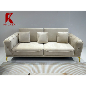 Set di Divani di Lusso Moderni in Tessuti Confortevoli di Alta Gamma, Arredamento per <span class=keywords><strong>Soggiorno</strong></span> 1+2+3 Posti in Stile Europeo - Product Image 3