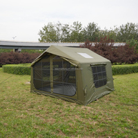 Tente gonflable imperméable de tente d'air d'installation rapide de prix usine de luxe 3 à 4 personnes explosent la tente extérieure avec la pompe, colonne d'air