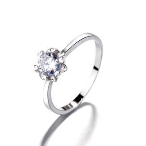 Anillo <span class=keywords><strong>de</strong></span> compromiso <span class=keywords><strong>de</strong></span> <span class=keywords><strong>Plata</strong></span> <span class=keywords><strong>de</strong></span> Ley <span class=keywords><strong>925</strong></span> con diseño Simple personalizado - Product Image 5