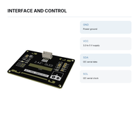 Modul Layar OLED 2 4 Inci I2C Layar Kontras Tinggi Daya Rendah 3 3V 5V untuk Dasbor Sensor Arduino