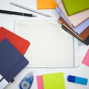 Carnet d'échantillons gratuit, agenda personnalisé, journal à pois A5 promotionnel, carnet à couverture rigide en cuir avec logo en relief - Product Image 5