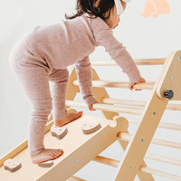 Montessori inspiré Indoor Climbing Gym 1 Year Old Kids Toys Toddler Play Structures