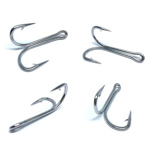 <span class=keywords><strong>Hysun</strong></span>-anzuelo doble de acero inoxidable SS7982, Rana, Toad, pescado, agua salada, 2/0-10/0 - Product Image 5