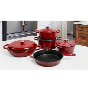 Bộ nồi chảo Cookercool thiết kế mới bằng gang tráng men gốm 12 món giá rẻ - Product Image 6