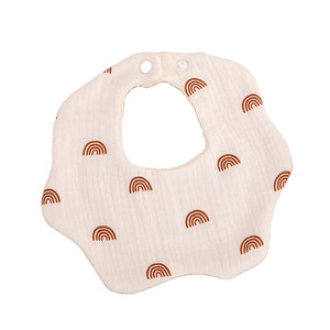 Reine Baumwolle Gaze Speichel Handtuch Säugling Baumwolle Blumen form Schürze Rülpsen Kinder 360 Grad rotierende Blüten blätter Lätzchen Baby Lätzchen - Product Image 3