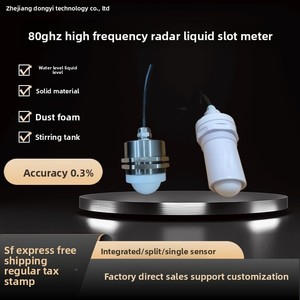 Máy đo mức Radar 80g tần số cao độ chính xác cao hóa chất sông nước cảm biến máy phát đo mức - Product Image 2