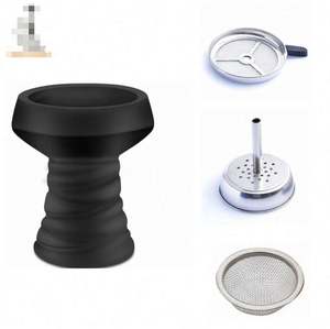 Accesorios para Fábrica de Shishas: Set de Montaje de Platos de Carbón Espejo para Humo con Tapete de Silicona - Product Image 2