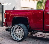 Jantes Super Single 24x12 24x14 8x170 pour Ford F250 26x12 26x14 8x180 pour GMC Sierra 2500HD 26x16 8x6.5 pour Dodge 2500