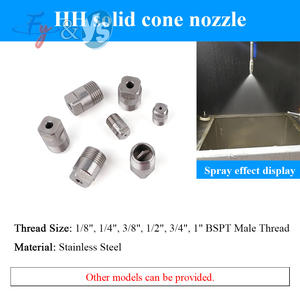 Buse BSPT HH en acier inoxydable 316L-Buse conique pleine/solide haute pression réglable pour usines chimiques et systèmes de refroidissement - Product Image 2