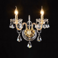 Lustre en cristal K9 classique moderne de luxe, luminaire suspendu en verre doré pour salon, chambre d'hôtel, lustres et suspensions