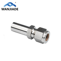 Raccord de tube en acier inoxydable 316 haute pression, raccord d'instrumentation 1/4, double ferrule, coude forgé pour union de tube