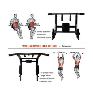 <span class=keywords><strong>Calistenia</strong></span> ejercicio puerta gimnasio Bar montaje en pared Horizontal barbilla EQUIPO DE Fitness <span class=keywords><strong>multifuncional</strong></span> montado en la pared puerta Pull up Bar - Product Image 4