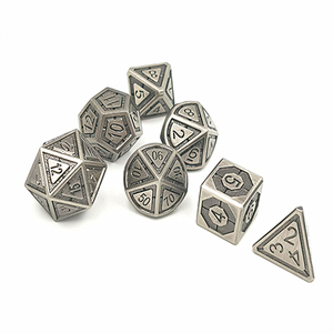 Fabricant FuPai, vente en gros de dés polyédriques en métal rétro pour D&D, dés de jeu de rôle, ensemble de 7 pièces - Product Image 3