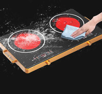 Four électrique intelligent pour la cuisine, 3500W, commande par bouton tactile, plaque chauffante en acier inoxydable, cuisinière à induction