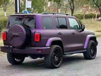 Film de protection pour voiture en vinyle noir plat à violet ultime, autocollant pour voiture