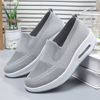 Chaussures pour femmes, nouvelles, à enfiler, respirantes, tissées, avec amorti et coussin d'air