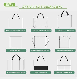 Sac fourre-tout personnalisé en gros avec logo, réutilisable, multi-tailles, en toile, idéal pour la promotion, les événements commerciaux, sac en coton blanc uni vierge - Product Image 5