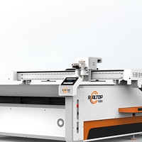 Mesin Pemotong Kain Nonwoven Otomatis CNC Flatbed, Peralatan Pemotong Tekstil Presisi untuk Bengkel Garmen