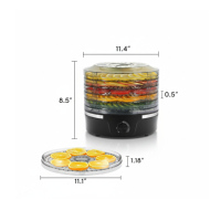 OEM ODM Meerlaagse Voedseldehydrator 35-70 ° C Temperatuurregeling BPA-vrije plastic fruit- en groentedroger FDA CE-goedkeuring