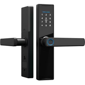 Tuya <span class=keywords><strong>APP</strong></span> Control Keyless Entry Smart lucchetto porta con impugnatura catenaccio per impronte digitali con tastiera e Password Anti-sbirciamento - Product Image 1