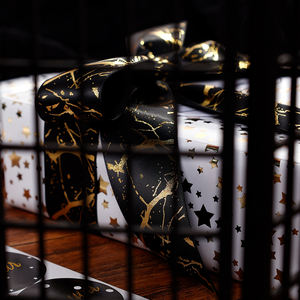 Wholesale 80g <b>Birthday</b> Art <b>Paper</b> Hotstamping 43*300cm Gift Luxury Custom Packaging <b>Wrapping</b> <b>Paper</b> Roll - Product Image 5