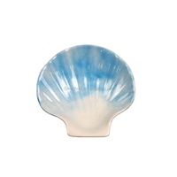 Assiette personnalisée en forme de coquille plat en plastique mélamine design créatif