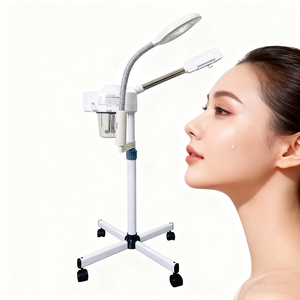 Appareil de beauté facial 3 en 1 à vaporisation chaude, soin profond de la peau et hydratation, <span class=keywords><strong>machine</strong></span> à <span class=keywords><strong>vapeur</strong></span> faciale avec lampe et loupe - Product Image 1