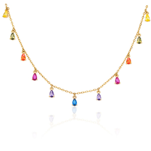ROXI Tendencia de Moda 2021, Collar con Colgante de Plata de Ley S925 con Circonita y Baño de Platino, Ideal para Fiestas de Compromiso - Product Image 1
