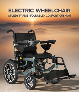 Fauteuil roulant motorisé portable à longue portée pour personnes âgées Fauteuils roulants électriques pliables Nouveaux fauteuils roulants tout terrain robustes - Product Image 6