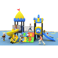 Aire de jeux extérieure pour maternelle, équipement de terrain de jeu extérieur, grande aire de jeux extérieure en plastique