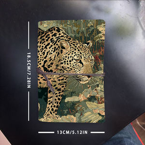 A6 taccuino Vintage fatto a mano pagine sostituibili carta gialla spessa ideale per i professionisti che lavorano con <span class=keywords><strong>leopardo</strong></span> in boscaglia B - Product Image 6