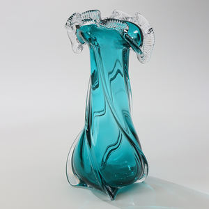 शादी की सजावट के लिए कस्टम रंगीन उच्च गुणवत्ता वाले क्रिएटिव डेस्कटॉप ग्लास बड फूलदान, हस्तनिर्मित ग्लास फूलदान - Product Image 2