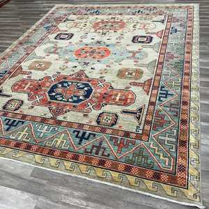 Alfombras de lana anudadas a mano Diseño Ushak Alfombras anudadas a mano de alta calidad Hechas de lana pura Lana hilada a mano Premium - Product Image 1