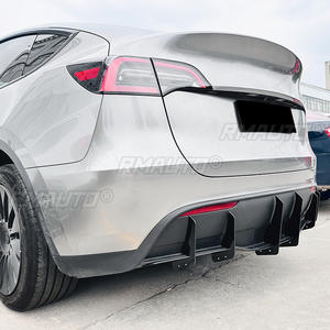 Kit carrosserie pour Tesla Model Y 2019+ : Diffuseur de pare-chocs arrière, Spoiler, Protection de lèvre de pare-chocs arrière, Cache, Accessoires automobiles - Product Image 3