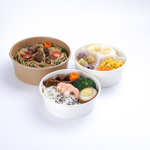 Contenitore Monouso in Carta per Pranzo con Coperchio, Scatola per Cibo da Asporto Fresco e Veloce, Fornitura Diretta dal Produttore Personalizzabile - Product Image 5