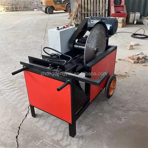 Machine automatique de découpe de grumes, petite machine électrique de découpe et de fendage, équipement de travail du bois, petite scie à fendre les grumes rondes - Product Image 4