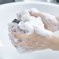 Éponge de bain en PE en gros, mignonne, exfoliante, pour le dos, à bulles riches, pour femmes et hommes, en maille douce, type loofah